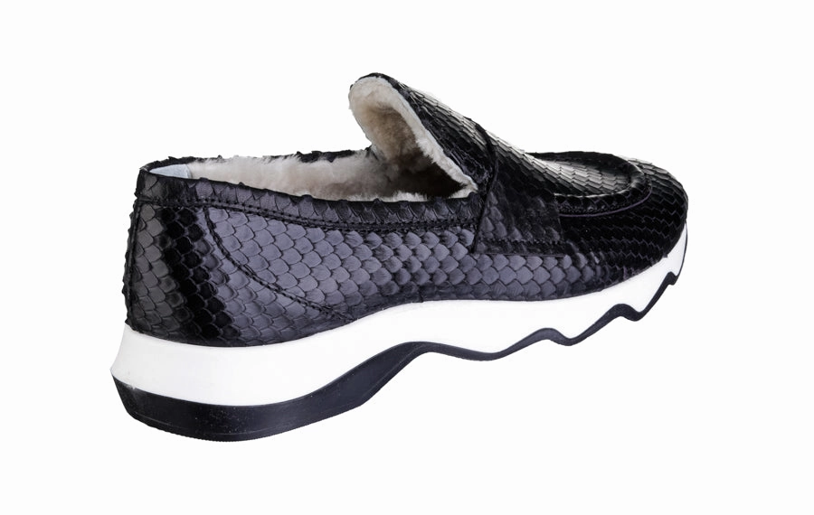 Don Abstract Black Cherry Loafers