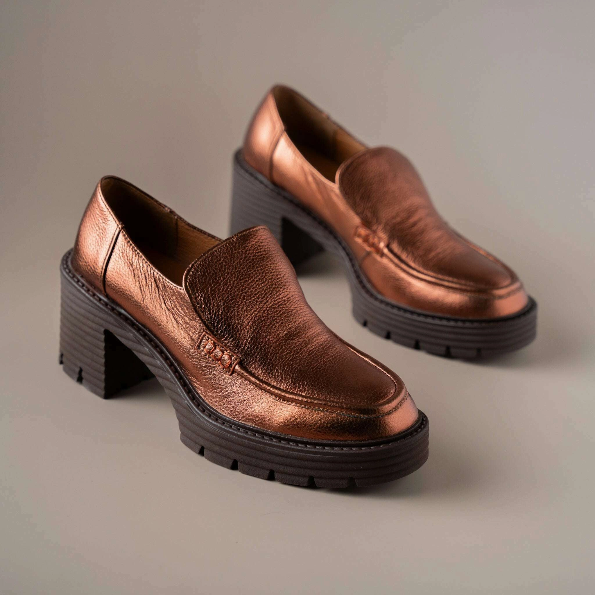 Panty Loafers EOS - Malia - Rust & Black