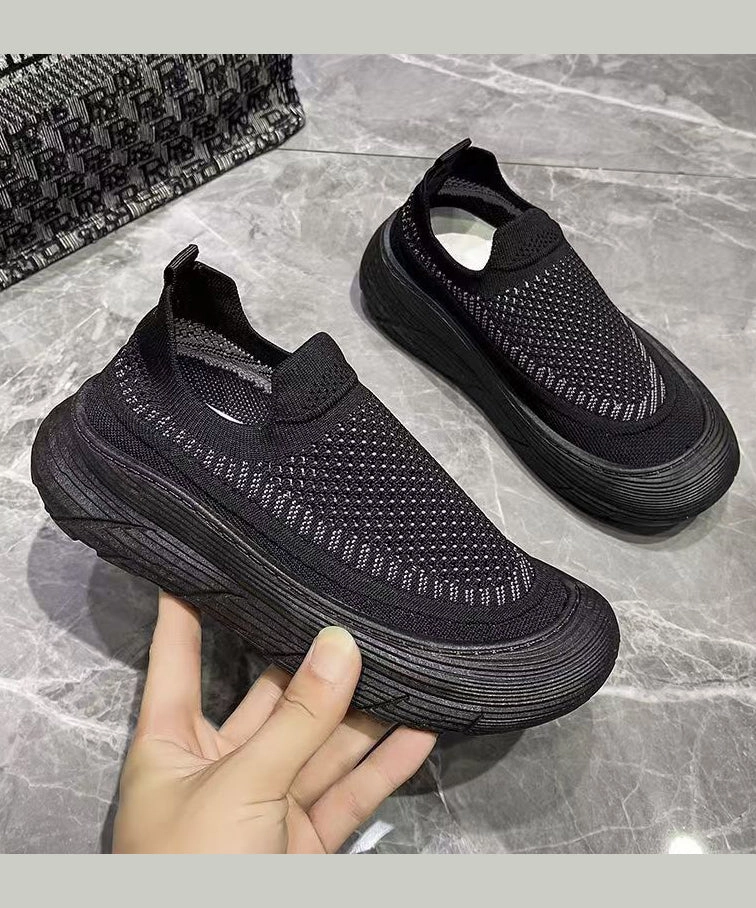 Stylish Splicing Platform Flat Feet Shoes Purple Breathable Mesh AG1030 Naot Mary Janes Shoes