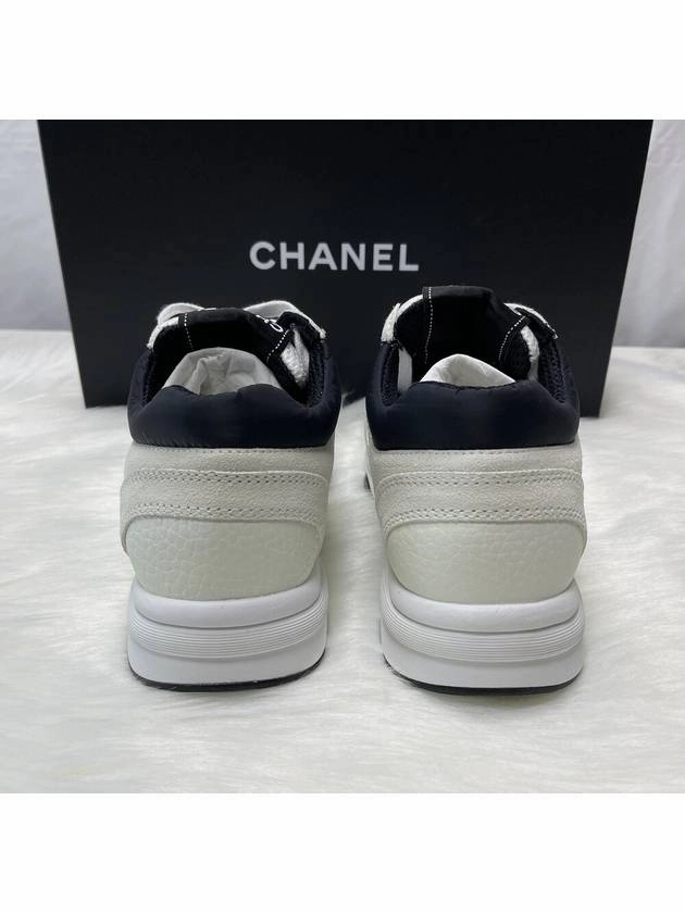 Stacked Tennis Shoes CC Logo Suede Tennis Low Top Sneakers Black Chanel