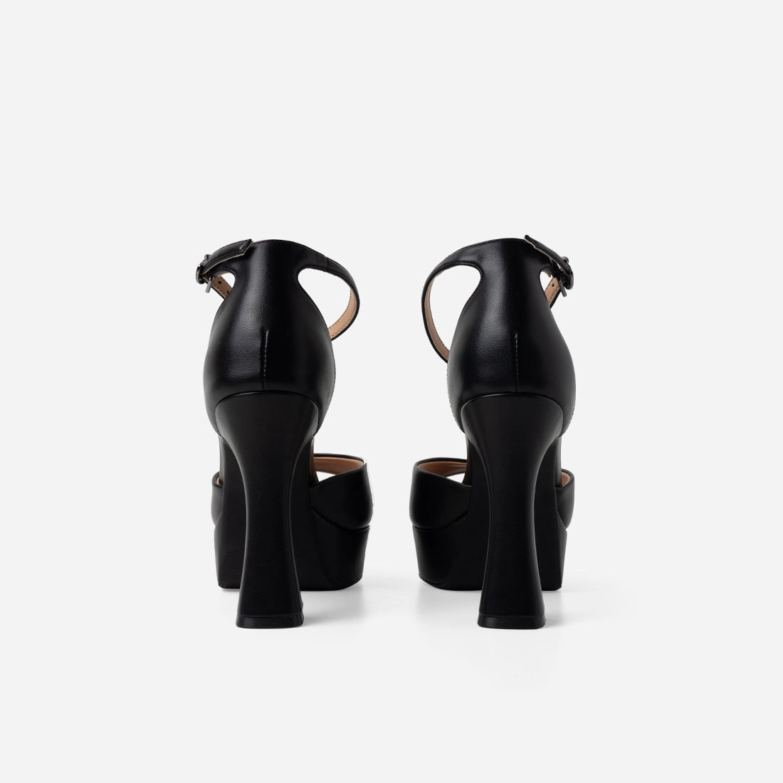 Mary Jane Shoes Two Tone Faye Platform Heels