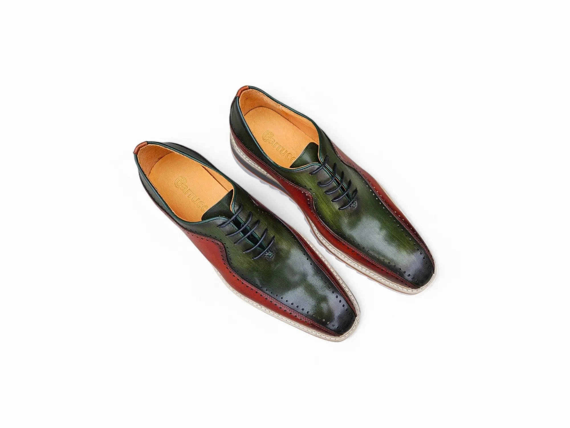 Stylish Two-Tone Brogue Oxford Florsheim Cap Toe Oxfords
