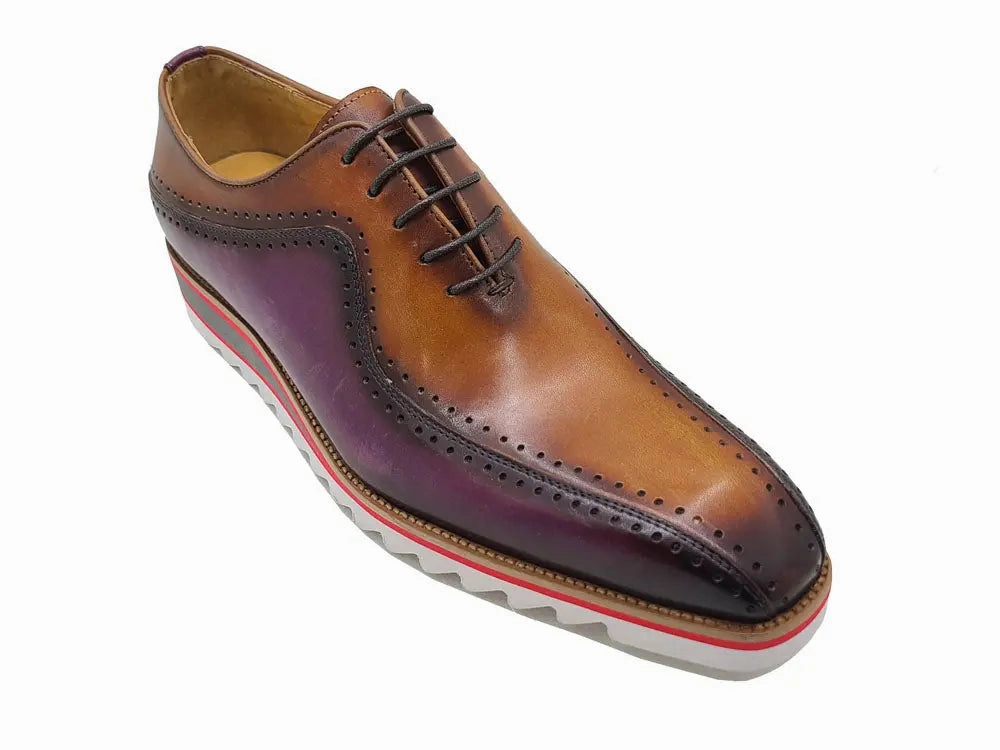 Stylish Two-Tone Brogue Oxford Oxfords Size 13