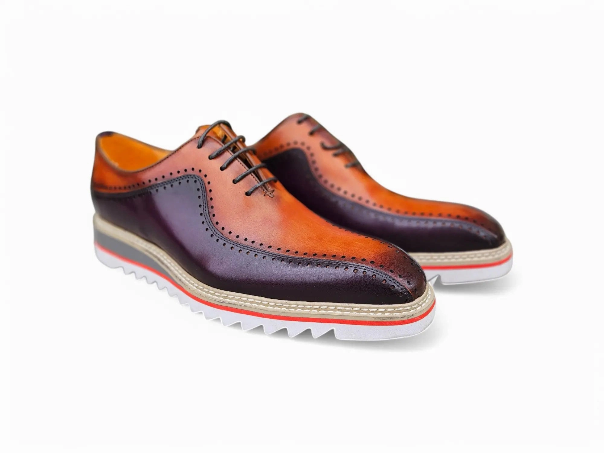 Stylish Two-Tone Brogue Oxford Stafford Oxford Shirt