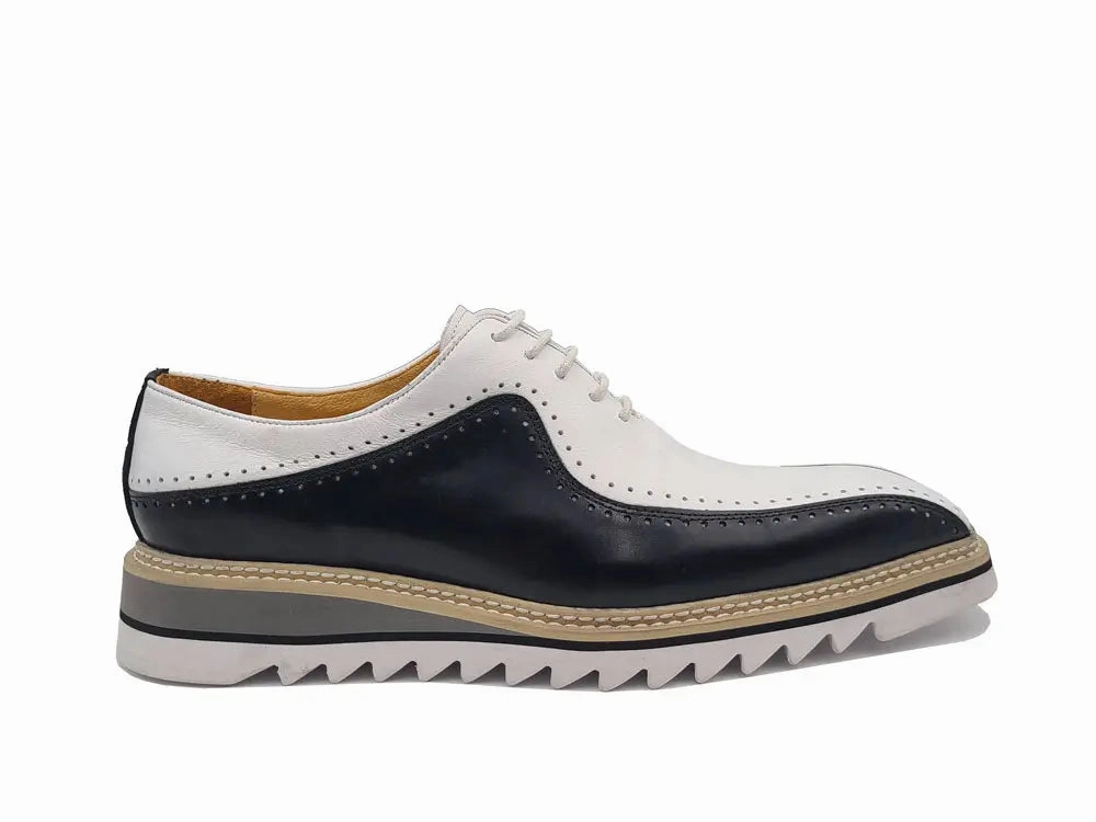 1461 Quad Platform Oxfords Stylish Two-Tone Brogue Oxford