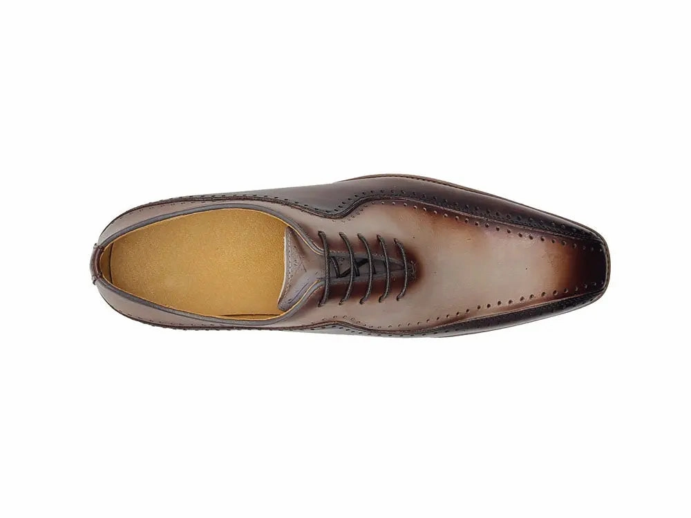 Oxford Tan Yeezy Stylish Two-Tone Brogue Oxford
