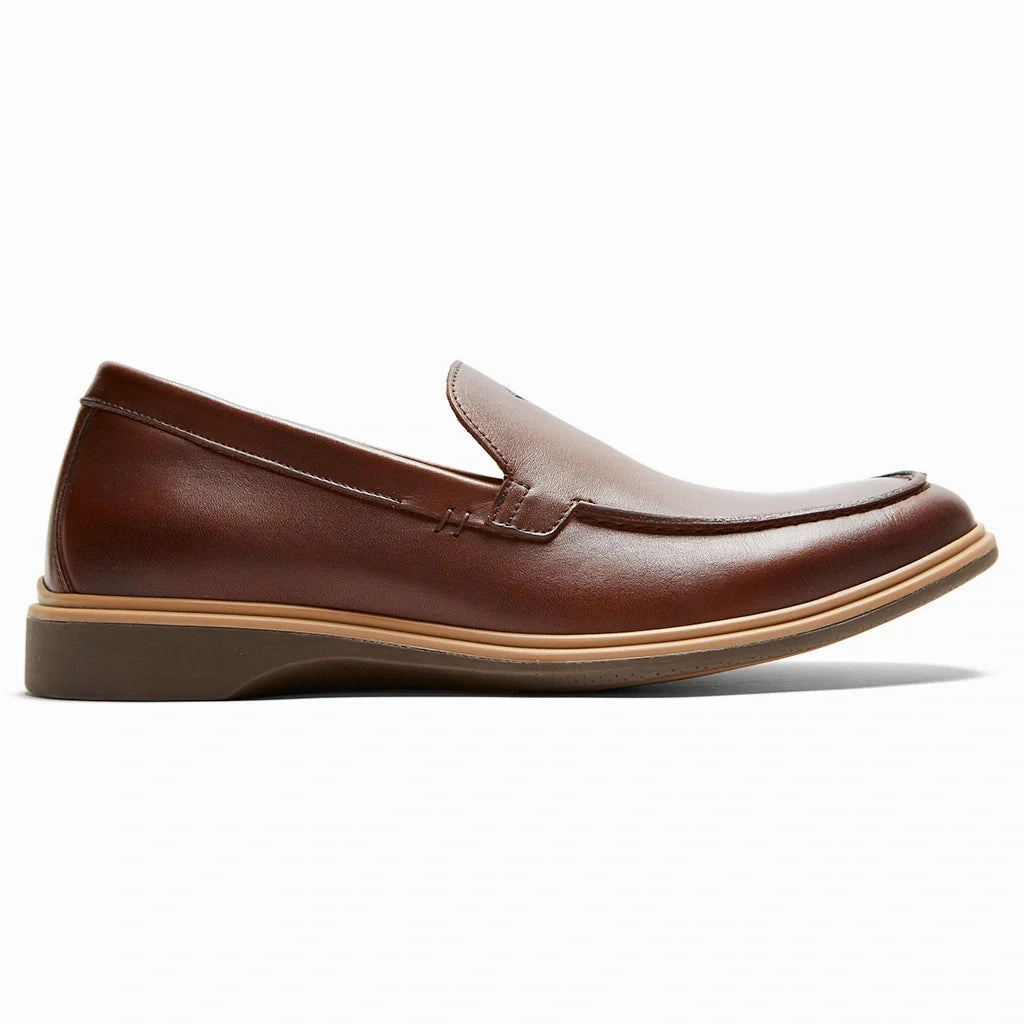 The Loafer (Chestnut) Wide Leg Jeans With Loafers