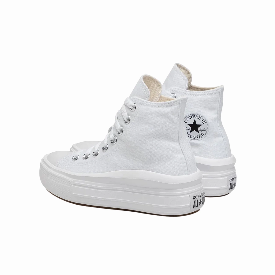Converse All Star Chuck Taylor Move Donna Tela 568498C | Sneakers Platform alta bianca Jean Mary Jane Shoes