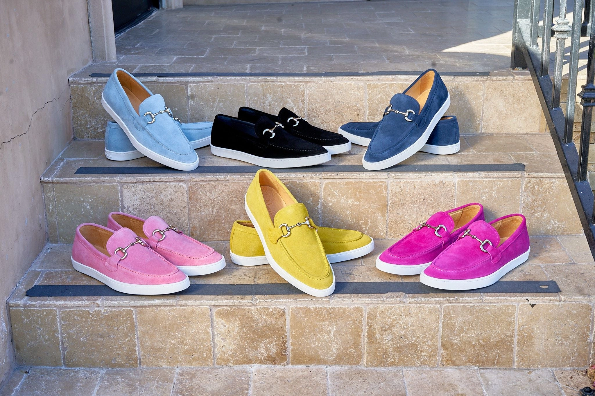 Slip On Vans On Feet Suede Slip-On Horsebit Loafer Black