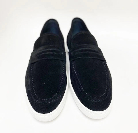 Pro Skate Slip On Suede Slip On Loafer Black