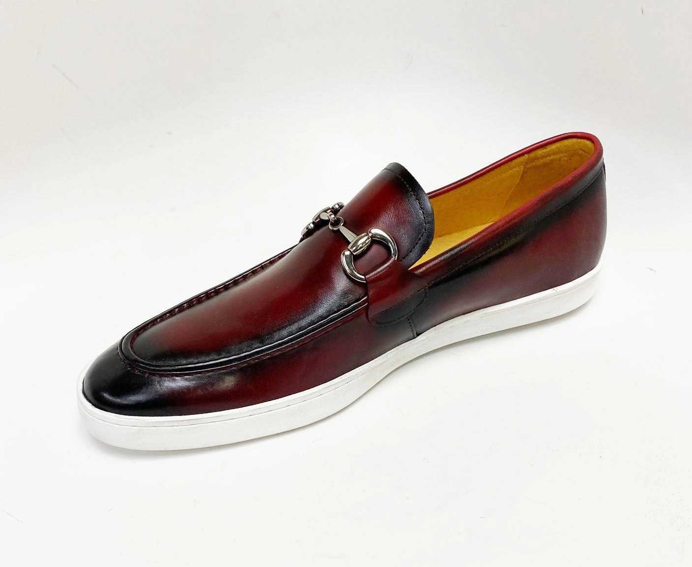 Calfskin Slip-On Horsebit Loafer Burgundy Slip On Canvas Shoes