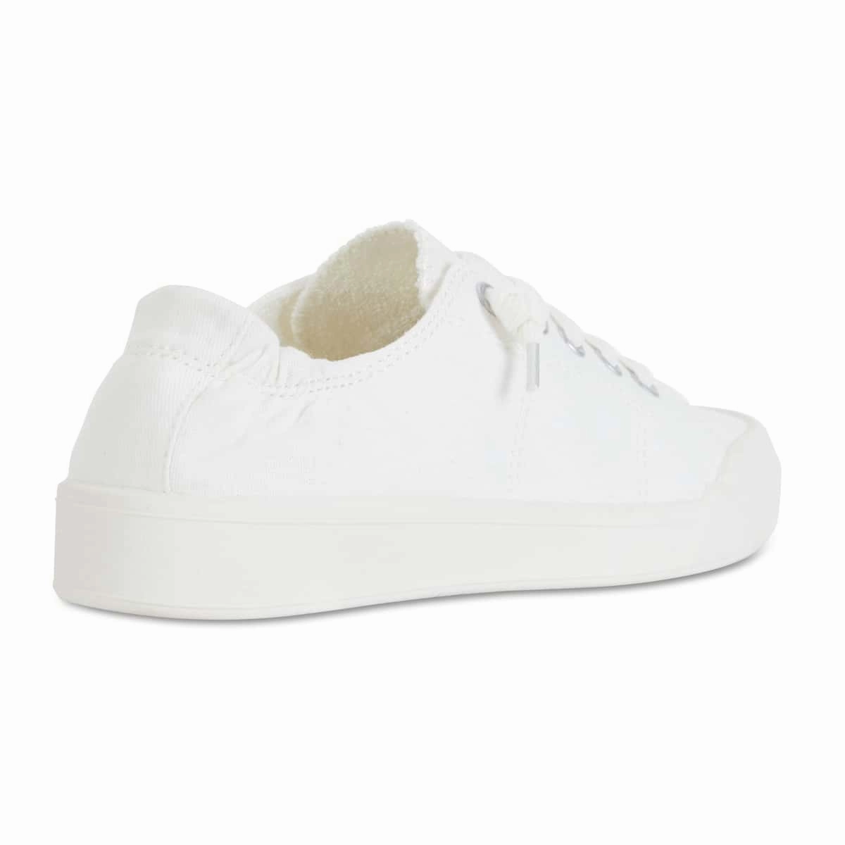 Switch Sneaker in White Canvas Running Shoes For Business