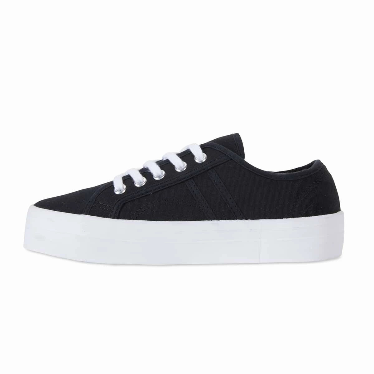 Fashion Sneaker Best Casual Shoes Scott Sneaker in Black Canvas