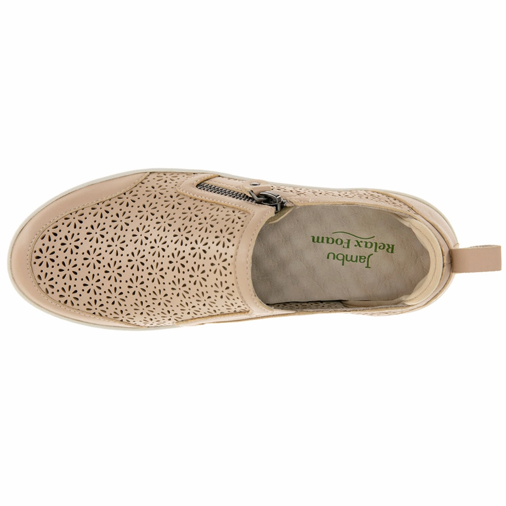 July Floral Cut Out Slip On Sneakers Slip