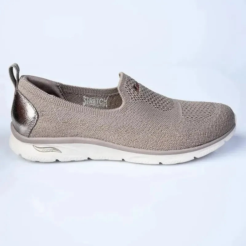 Skechers Arch Fit Sunny Slip On Sneaker - Taupe Slip On Slip On Slippers Slip On Slip-on