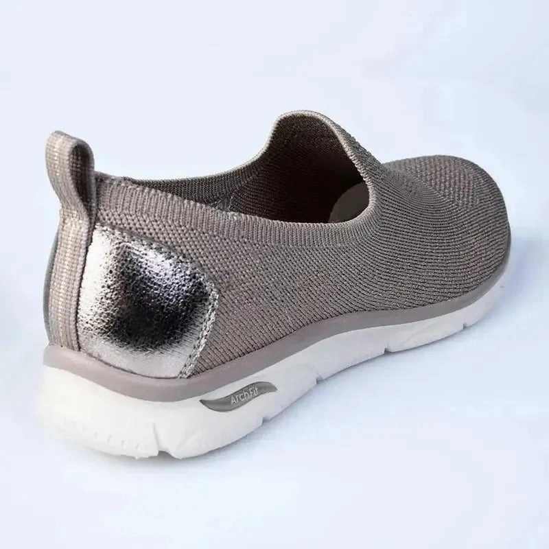 Skechers Arch Fit Sunny Slip On Sneaker - Taupe
