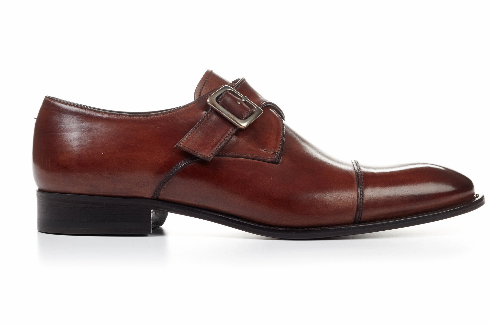 Kilt And Brogues The Olivier Single Monk Strap - Brown