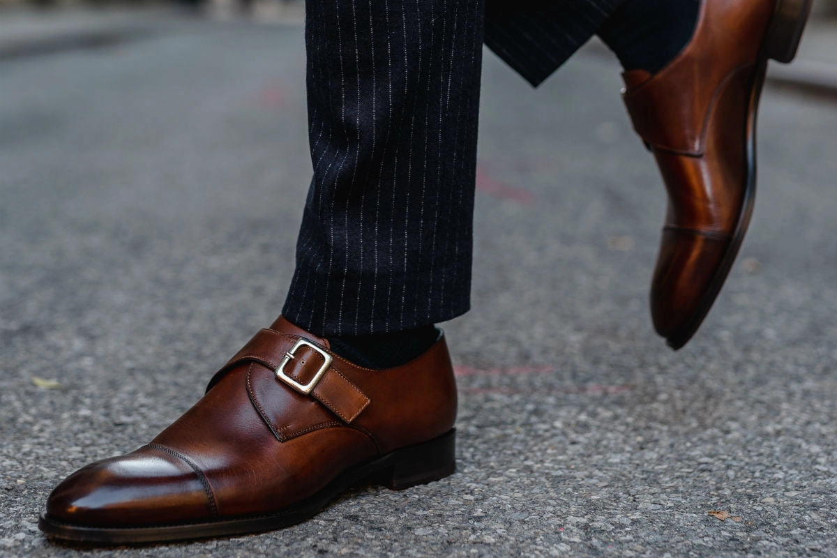 Van Bommel Brogues The Olivier Single Monk Strap - Brown