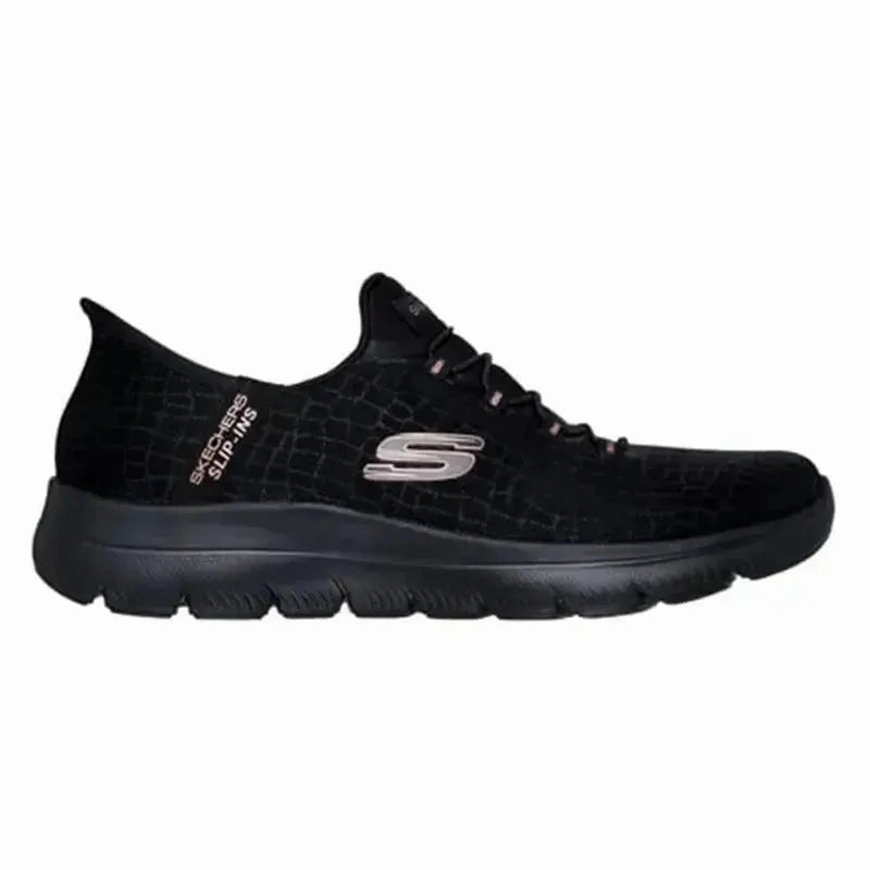 Skechers Summits Slip On Sneaker - Black Gold
