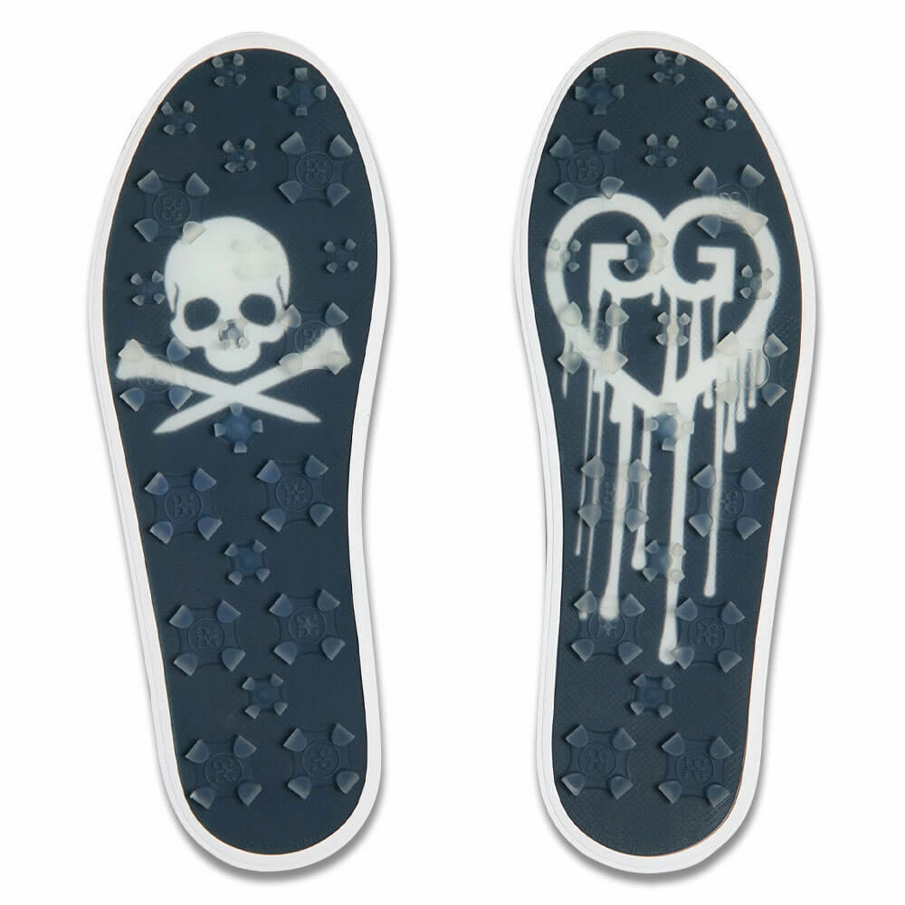 Snow Boots Size 15 Gfore Durf Saddle Stripe Leather Golf Shoes Snow/Twilight - SP25 Women