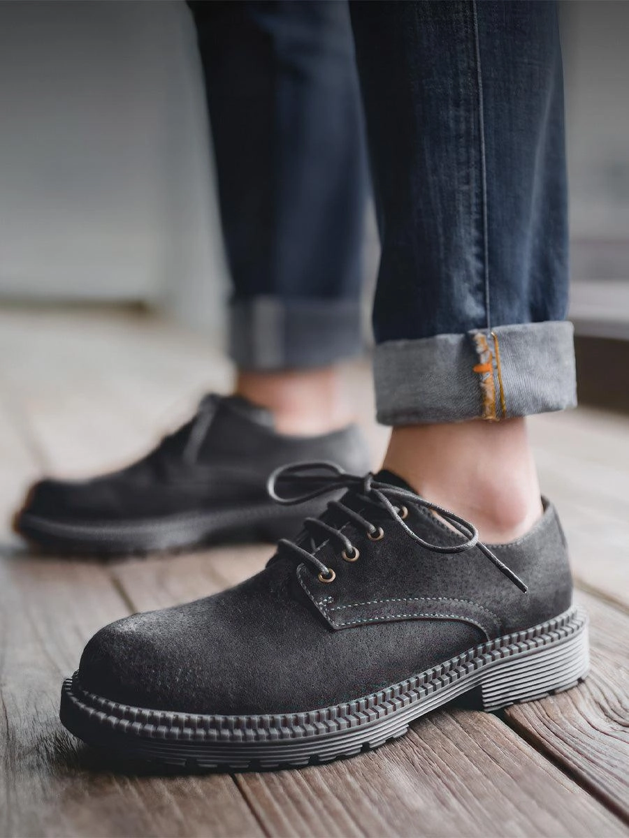 Heritage Edition Grain Cowhide Vamp Derby Shoes Fendi Lace Up Shoes