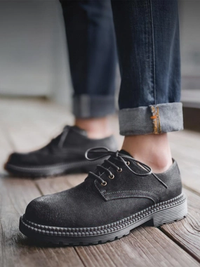 Shoes That Lace Up By Themselves Heritage Edition Grain Cowhide Vamp Derby Shoes