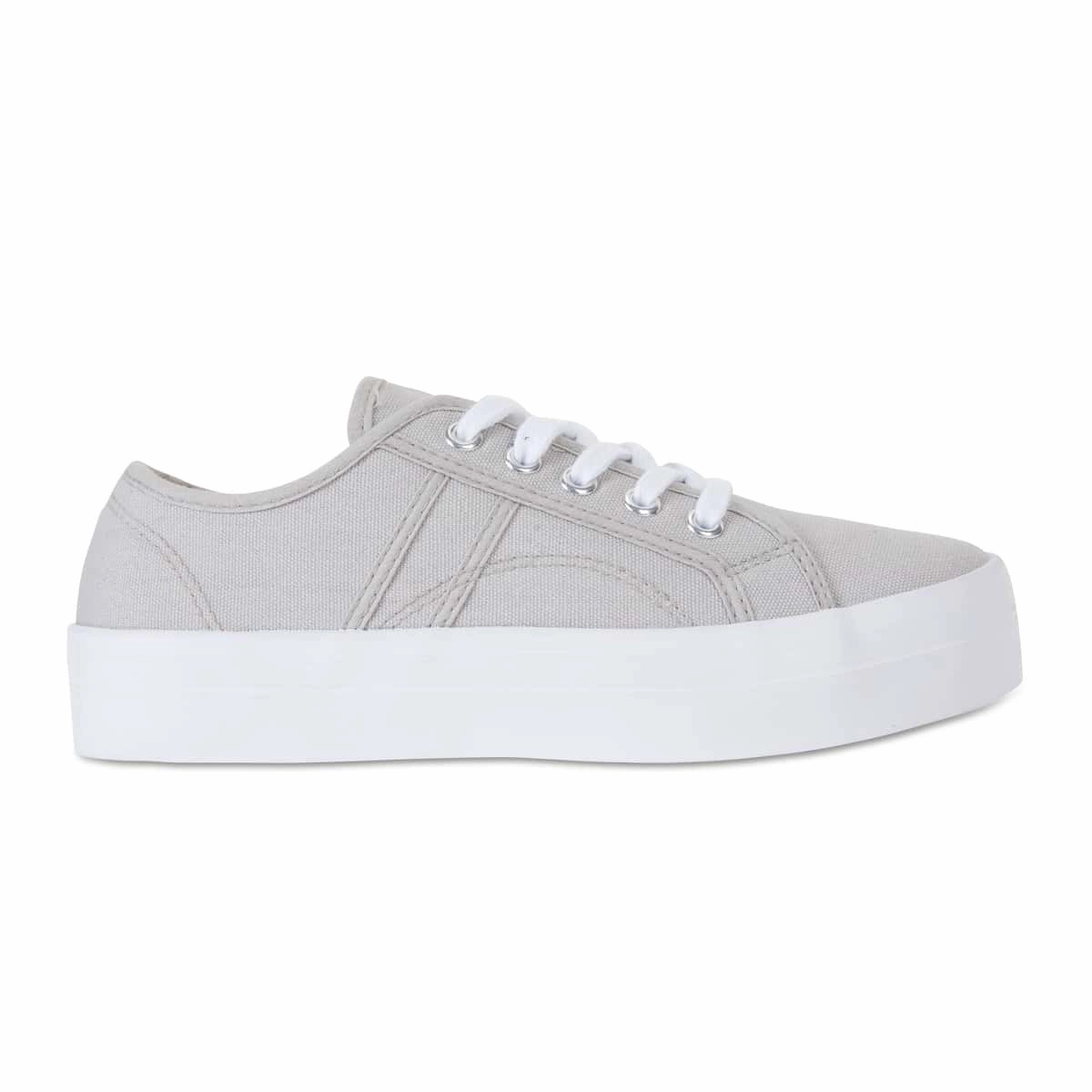 Snow Shoes Casual Scott Sneaker in Grey Canvas