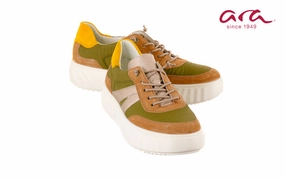 Bee Line Brogues Ara Carina Green