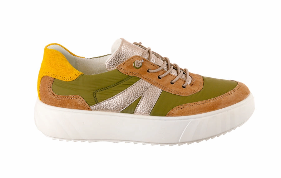 Ara Carina Green Plain Brogues