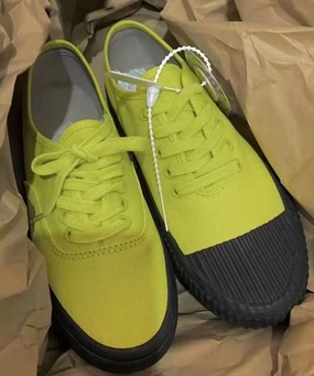 Business Casual With Tennis Shoes Green Canvas Casual Asymmetrical Flat Shoes Cross Strap DD1022