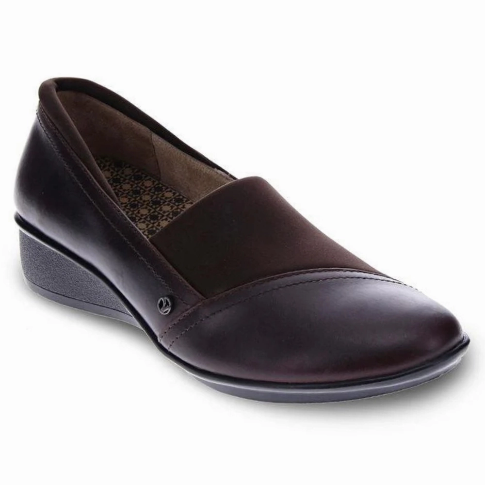 Loafers History Revere Naples Espresso Angle Stretch Loafer (Women's)