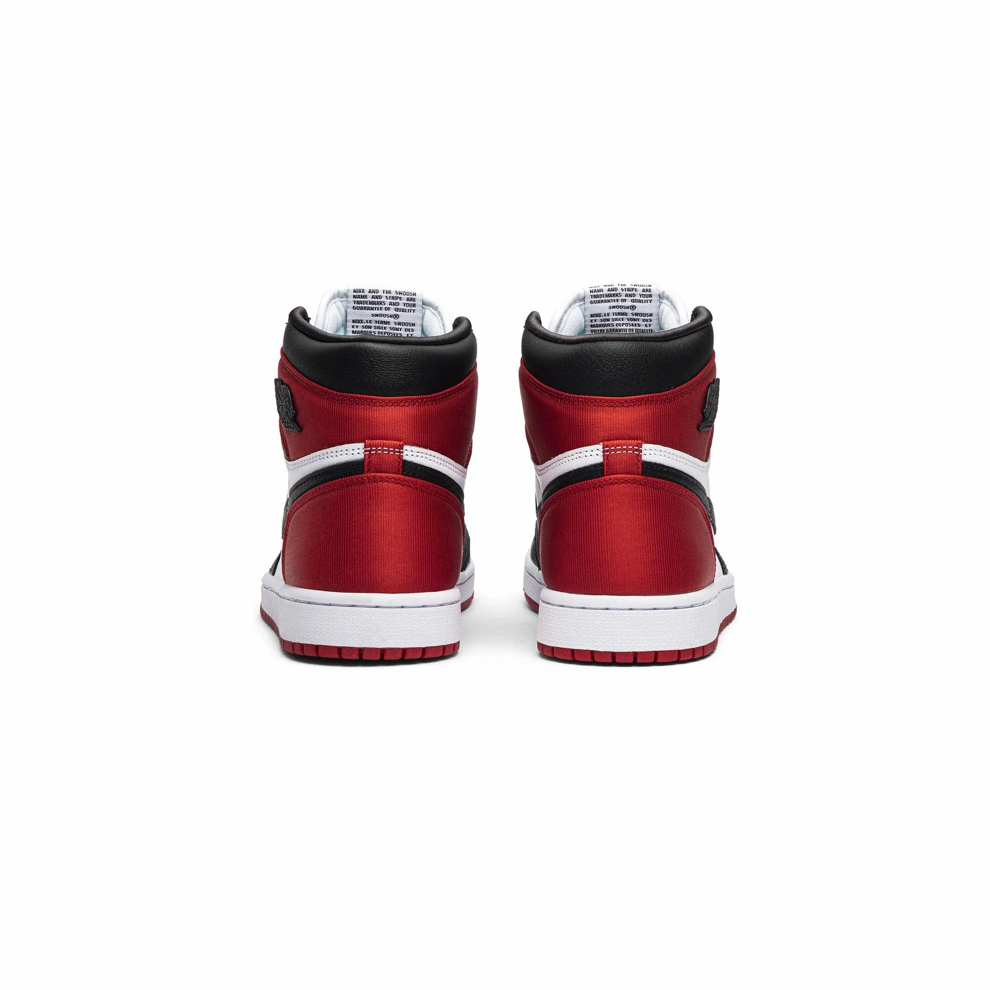 Flight Club Basketball Shoes Air Jordan 1 'Satin Black Toe'