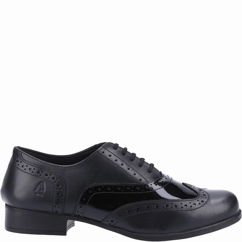 Vegan Leather Brogues Hush Puppies Kada Brogue Junior School Shoes