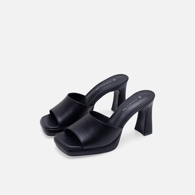 Adele Platform Mules Floral Print Mary Jane Shoes