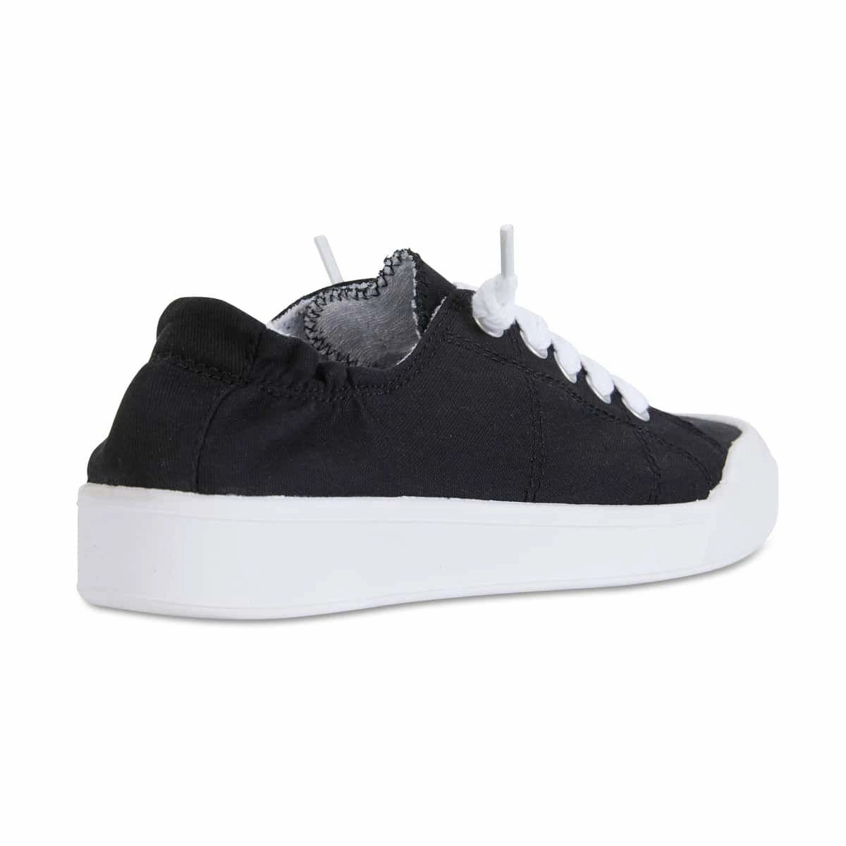 Flats Casual Shoes Switch Sneaker in Black Canvas