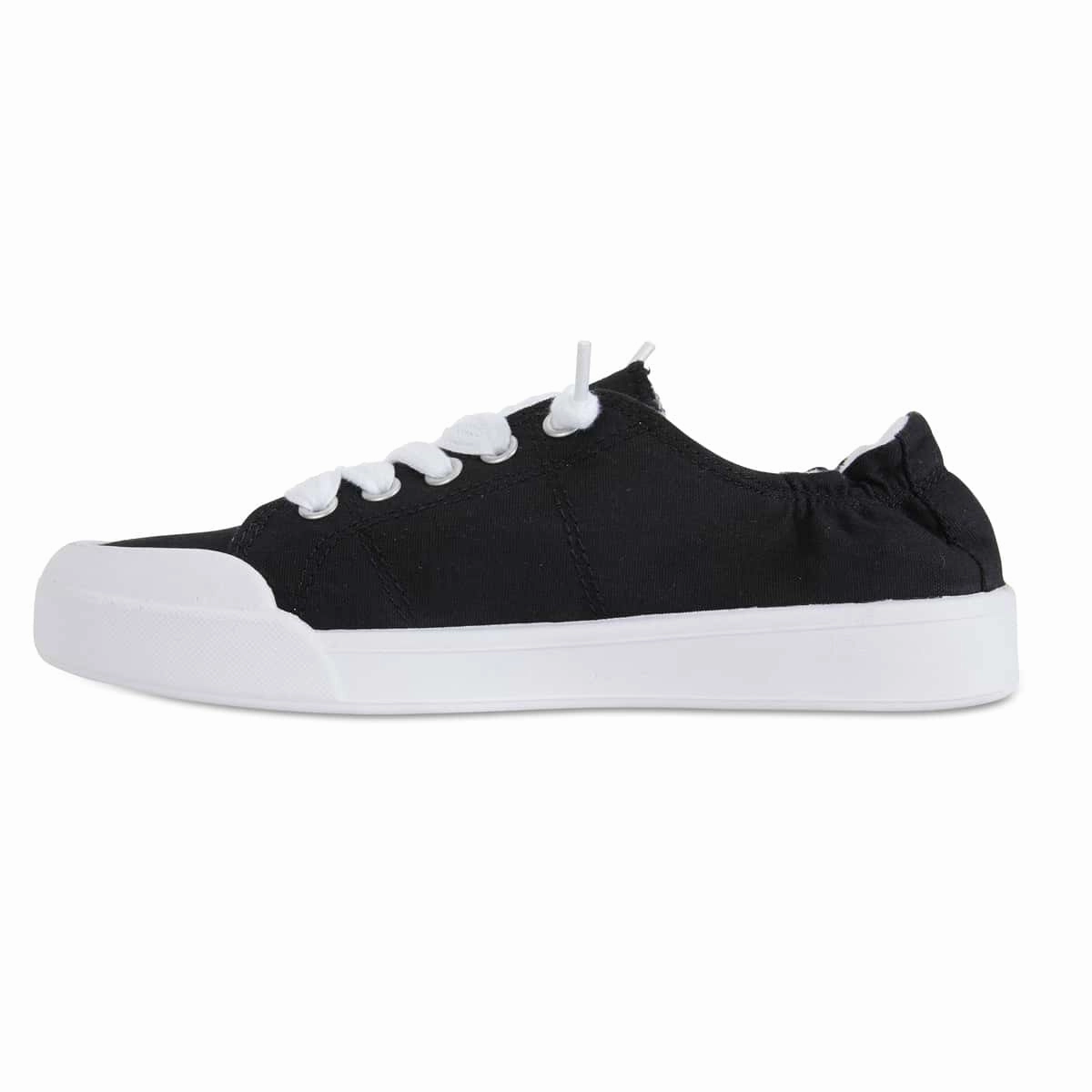 Switch Sneaker in Black Canvas Casual Shoe Sole