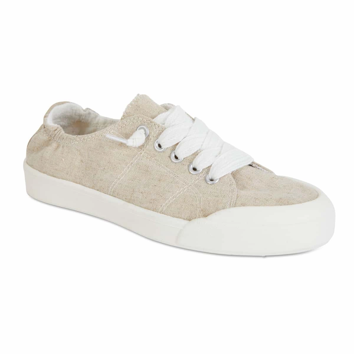 Switch Sneaker in Natural Canvas Casual Shoes With Zipper