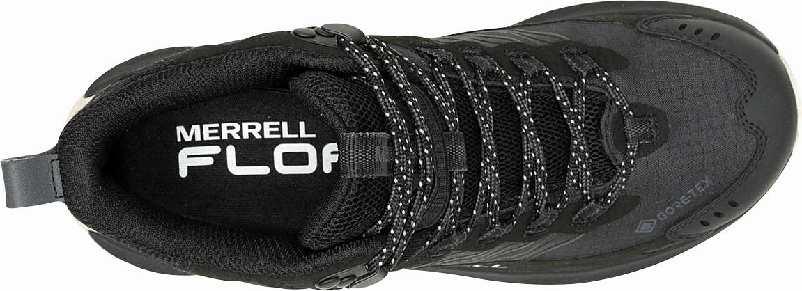 Merrell Moab Speed 2 Mid GORE-TEX Womens Walking Boots - Black Hiking Shoes That Look Like Feet
