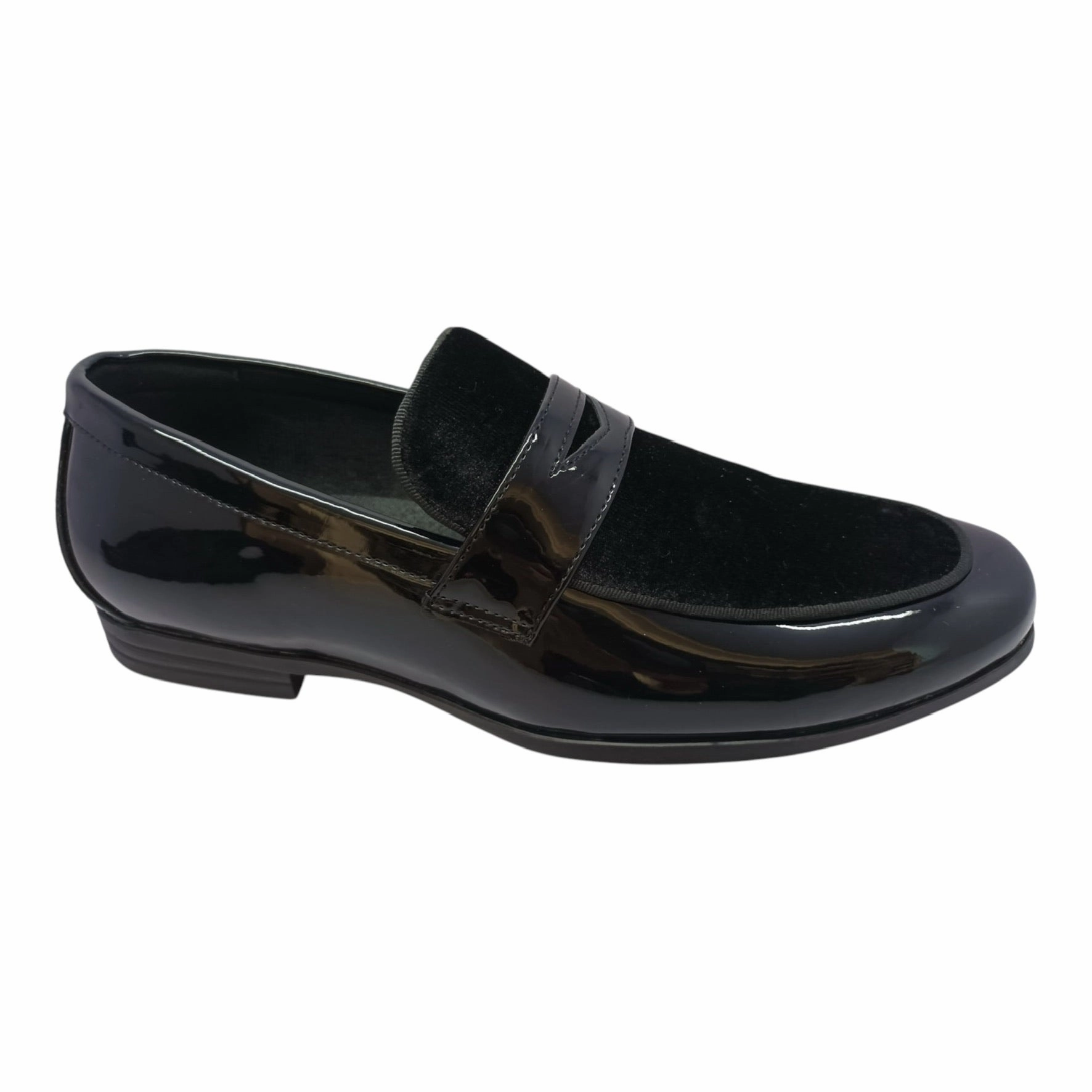 TERRONI: Velvet Patent Loafer S4 Leather Loafers Women