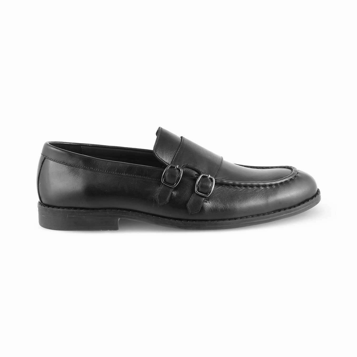 Thom Browne Brogue The Bondy Black Men's Double Monk Shoes Tresmode