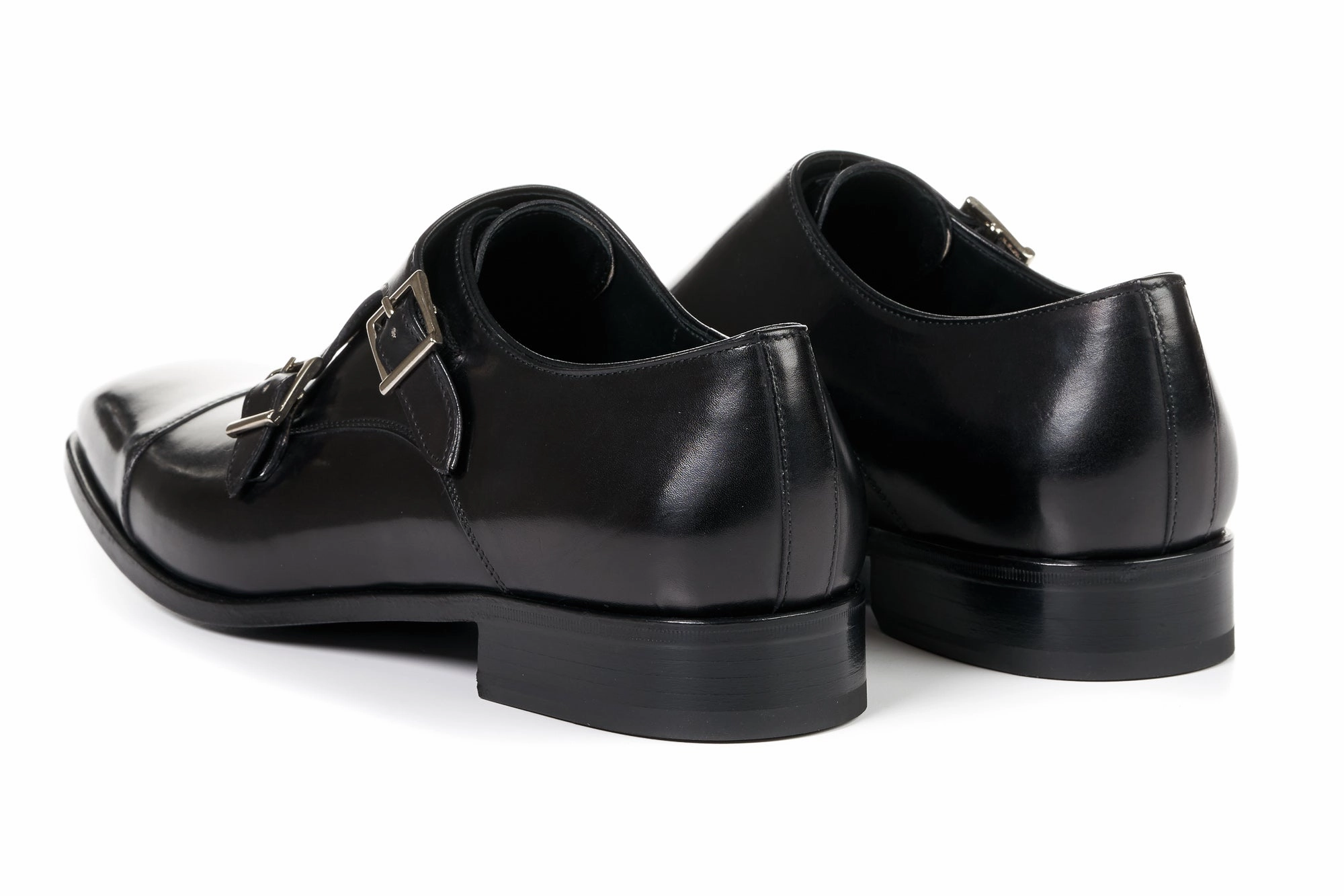 The Burton Double Monk Strap - Nero English Brogues Brands