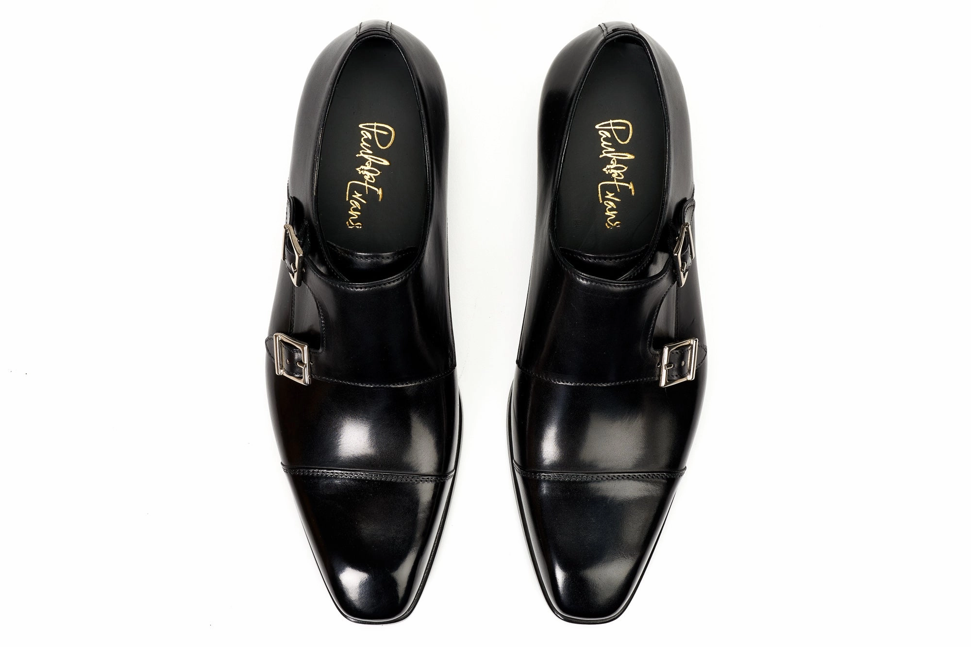 Matalan Brogues The Burton Double Monk Strap - Nero