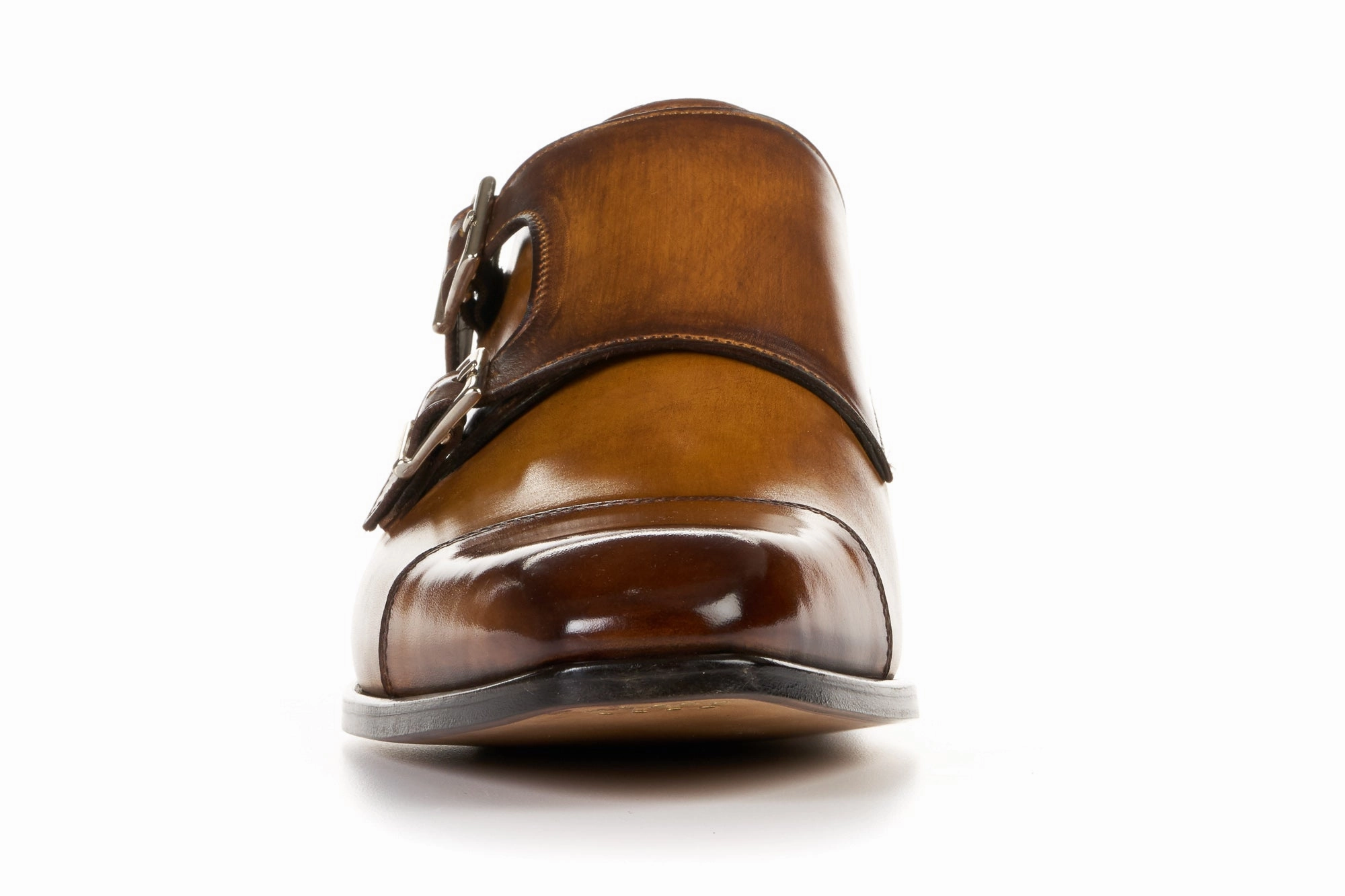 The Burton Double Monk Strap - Tobacco Tying Brogues
