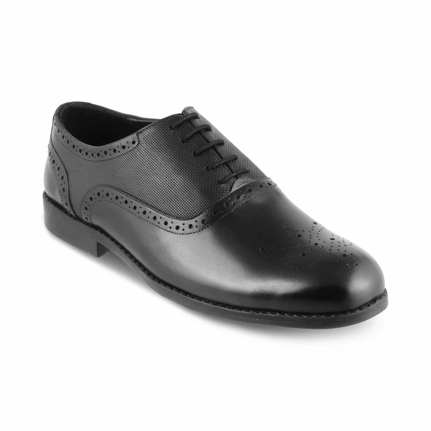 Bluchers Vs Oxfords The Cerob Black Men's Oxford Brogue Lace Ups Tresmode