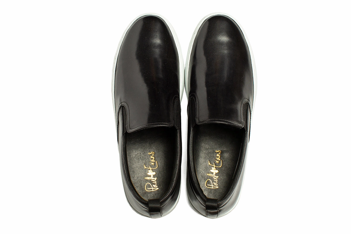 The Ellis Slip-On Sneaker - Nero Warm Slip On Shoes