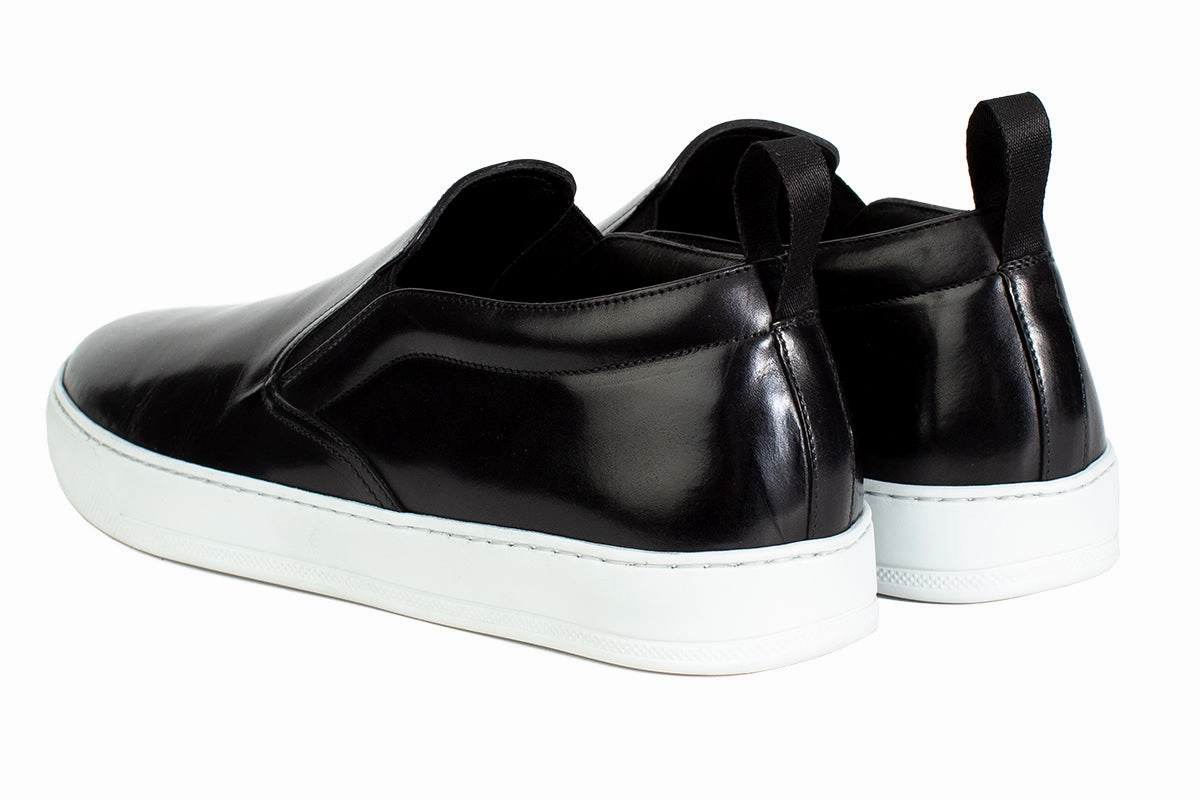 The Ellis Slip-On Sneaker - Nero Made In Spain Slip On
