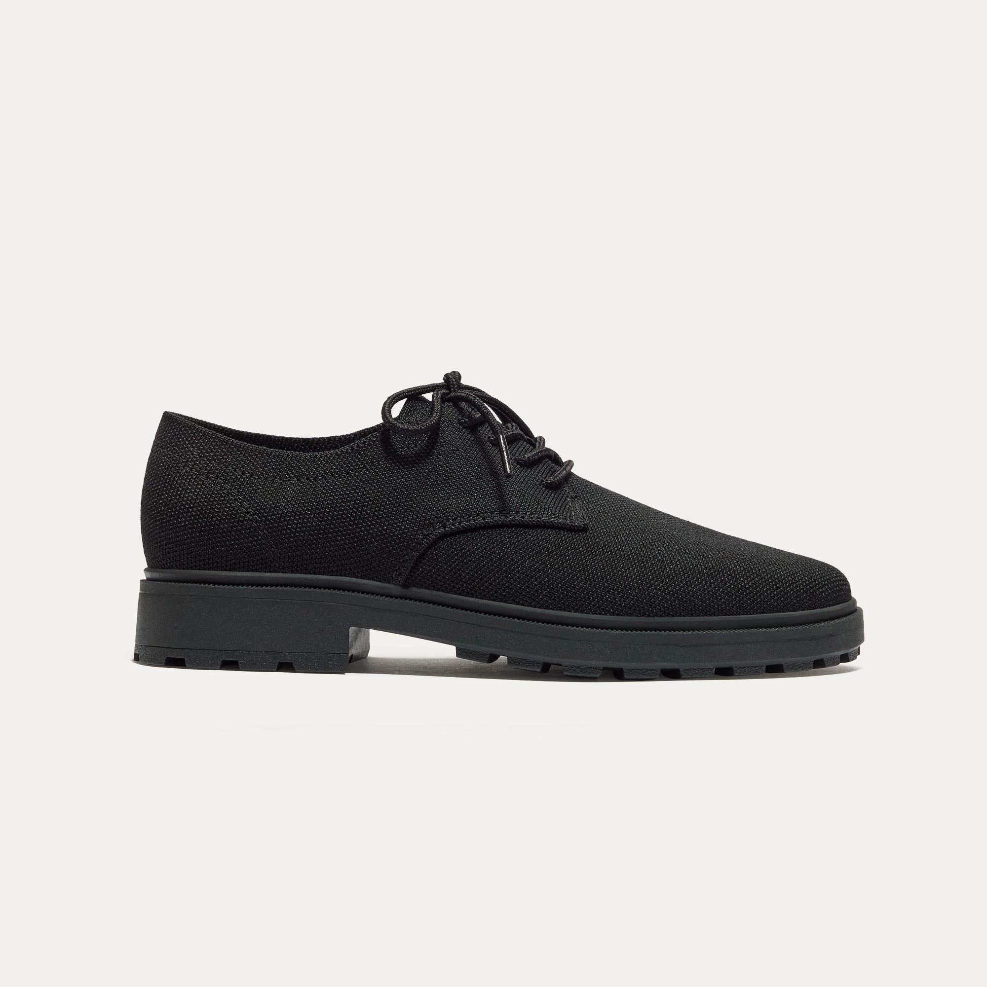 Belvedere Simone Tumbled Cap Toe Oxfords The Lug Oxford - Black