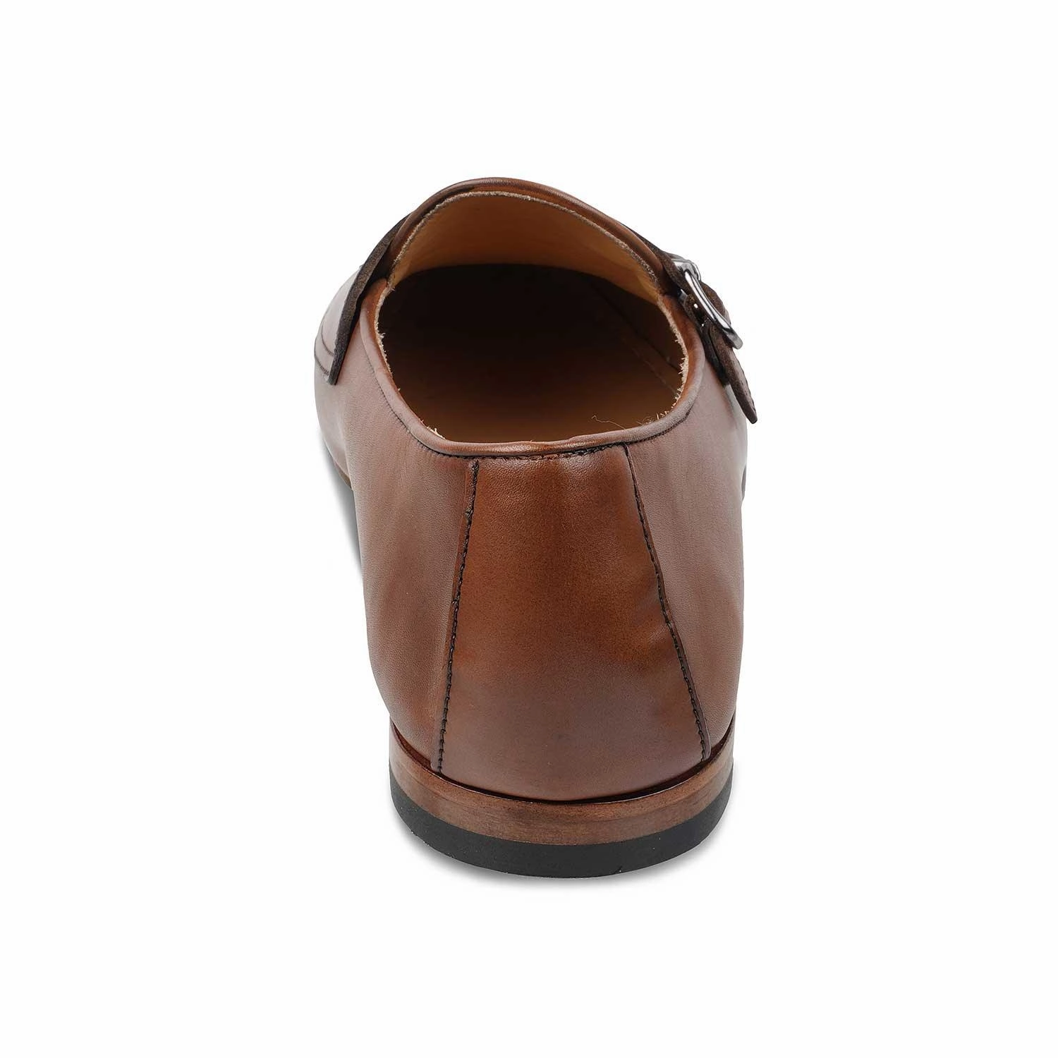 The Maccabeo Brown Men's Handcrafted Double Monk Shoes Tresmode High Heel Brogue Shoes