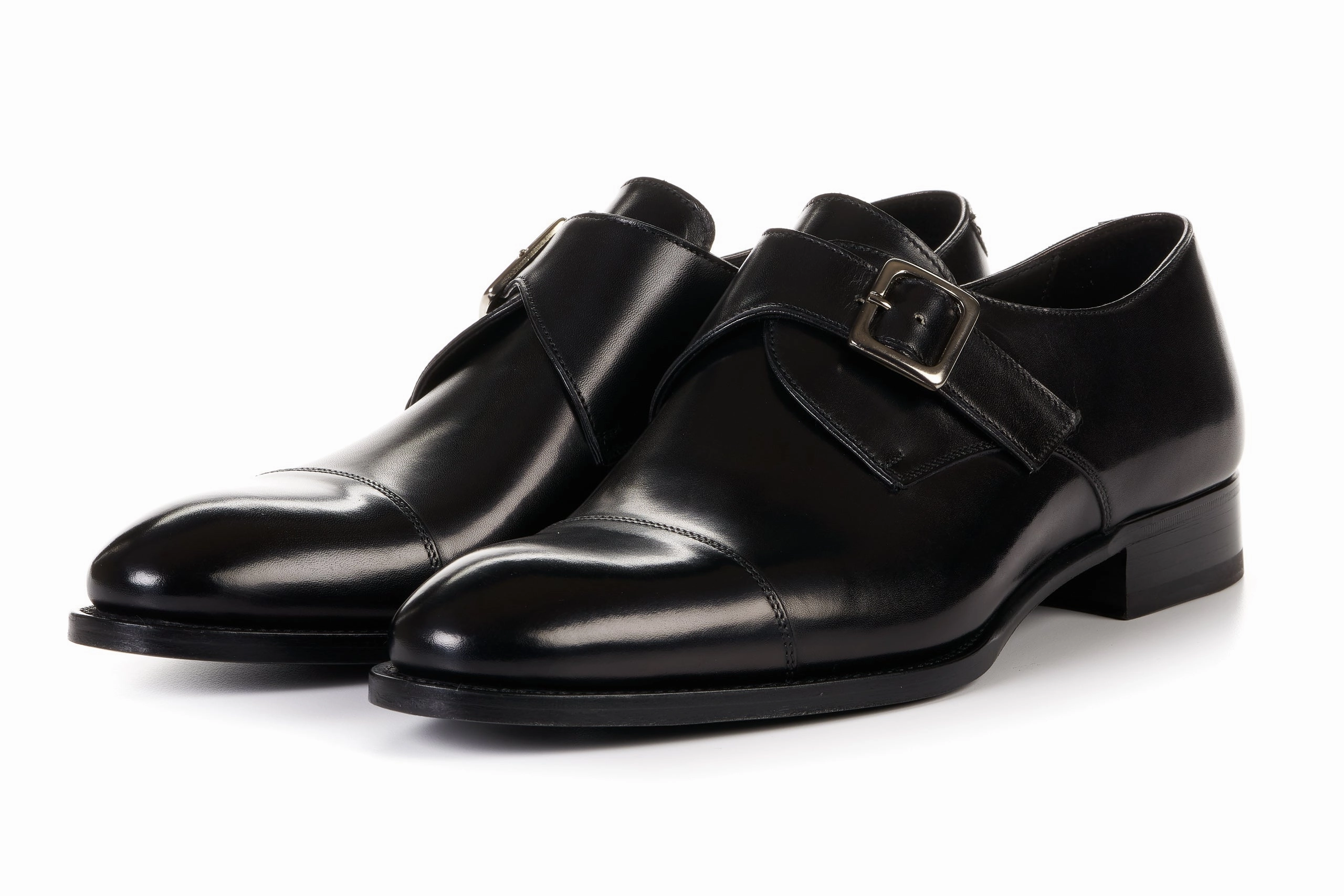 The Olivier Single Monk Strap - Nero Franklin Park Oxford Shoes