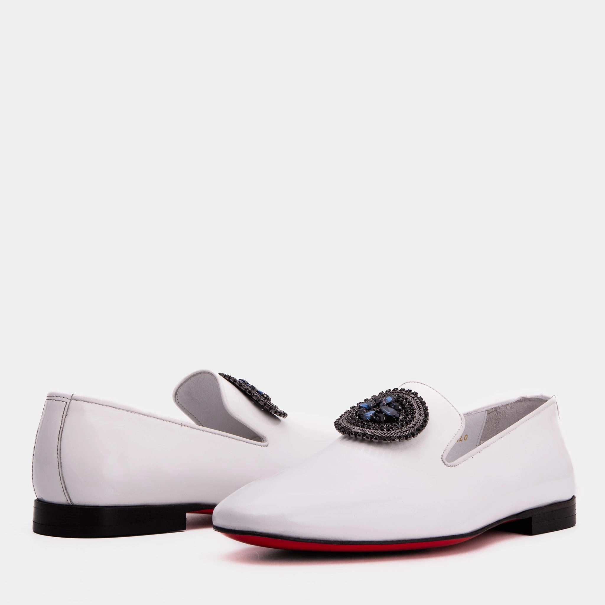 The Pombe White Patent Leather Dress Slip-on Loafer Men Shoe Jw Anderson Tassel Loafers